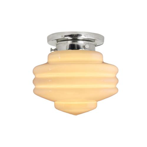 Badrumslampa - Tak - Valter - Silver/Beige - Ø20 x H21 cm - www.frokenfraken.se