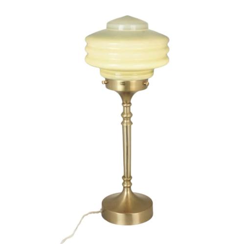 Bordslampa - Valter - Mässing/Grön - Ø20 x H56 cm - www.frokenfraken.se