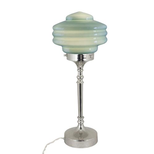 Bordslampa - Valter - Silver/Grön - Ø20 x H56 cm - www.frokenfraken.se