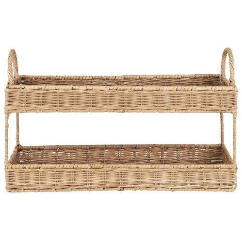Bricka - Hylla i 2 plan med handtag - 44 x 26 x 19 cm - www.frokenfraken.se