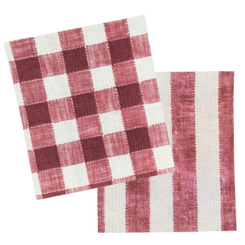 Disktrasa - Ida 2-pack - Röd - L17 x B20 cm - www.frokenfraken.se
