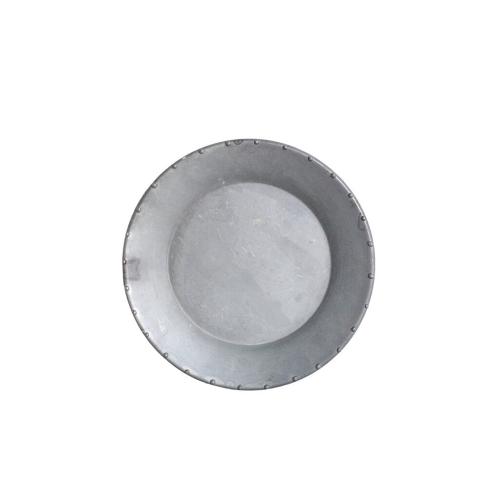 Fat - Zink - Grå - Ø15 x H2,5 cm - www.frokenfraken.se