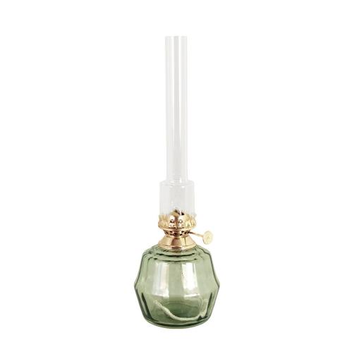 Fotogenlampa - Britta - Mellan - Grön - Ø10 x H32,5 cm - www.frokenfraken.se