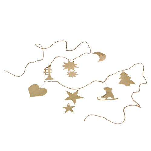 Girlang - Ornament - Kort - Mässing - L200 cm - www.frokenfraken.se
