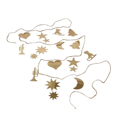 Girlang - Ornament - Lång - Mässing - L270 cm - www.frokenfraken.se