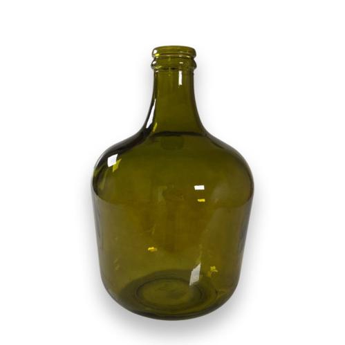 Glasflaska - Damejeanne - Grön - Ø27 x 42 cm - www.frokenfraken.se