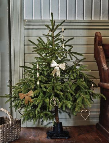 Julgransfot - Järn - Svart - L20 x B20 x D11 cm - www.frokenfraken.se