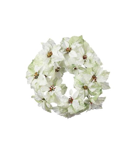 Julstjärna krans - Vit - ø50 cm - www.frokenfraken.se