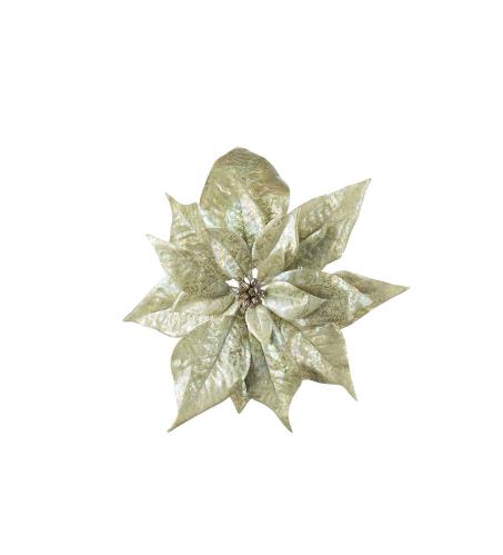 Julstjärna med clips - Grön - 24 cm - www.frokenfraken.se