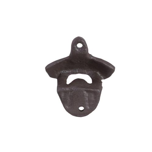 Kapsylöppnare för Vägg - Järn Antik Brun - L7,5 x B6,5 x D3 cm - www.frokenfraken.se