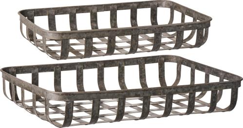 Korgset med 2 metallkorgar - 56 cm - www.frokenfraken.se