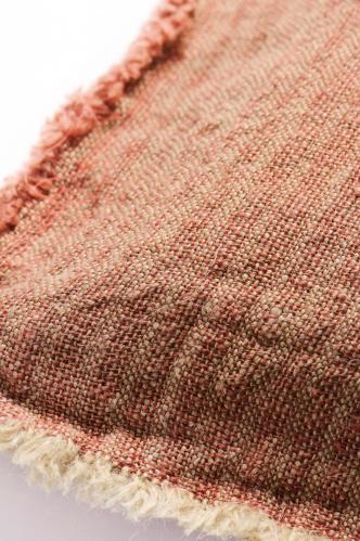 Kuddfodral - rost/rosa med fransar - 40 x 60 cm - www.frokenfraken.se