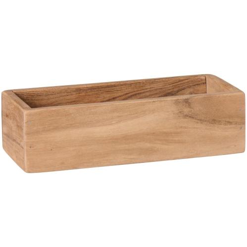 Låda - akaciaträ - 27 cm - www.frokenfraken.se
