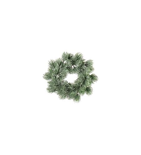 Lärkkrans med frost - Grön - ø9 cm - www.frokenfraken.se