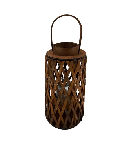 Ljuslykta - Trä - Brun - 34 cm - www.frokenfraken.se