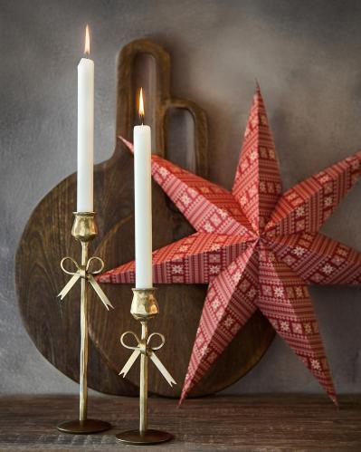 Ljusstake - Mässing - 9 x 20 x 7,5 cm - www.frokenfraken.se