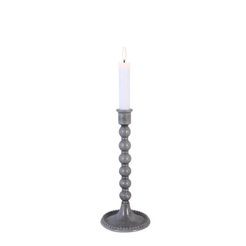 Ljusstake - Sigrid - Grå - Ø11 x H25 cm - www.frokenfraken.se