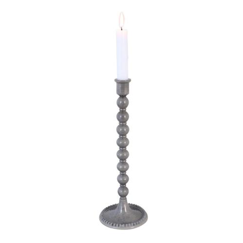 Ljusstake - Sigrid - Grå - Ø11 x H31 cm - www.frokenfraken.se