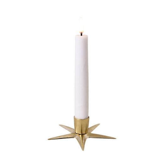 Ljusstake - Stella - Mässing - Ø11,5 x H3 cm - www.frokenfraken.se