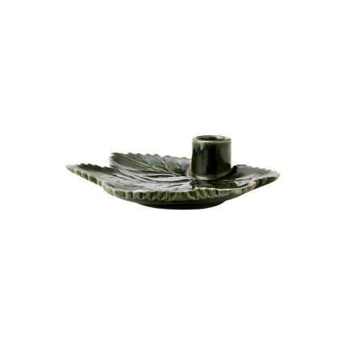 Ljusstake - Ville Löv - Grön - 15 x 4 cm - www.frokenfraken.se