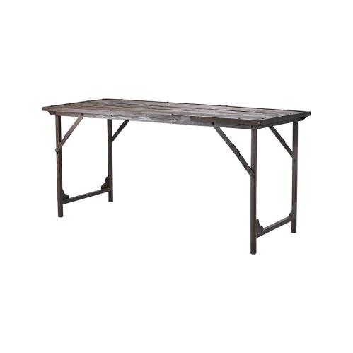 Matbord - Ihopvikbart - Gammalt trä - 150 x 62 x 72 cm - www.frokenfraken.se