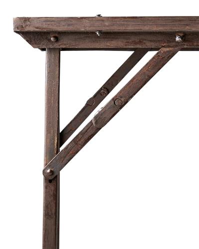 Matbord - Ihopvikbart - Gammalt trä - 150 x 62 x 72 cm - www.frokenfraken.se