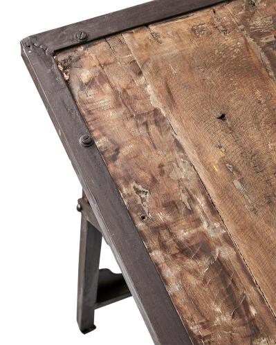 Matbord - Ihopvikbart - Gammalt trä - 150 x 62 x 72 cm - www.frokenfraken.se