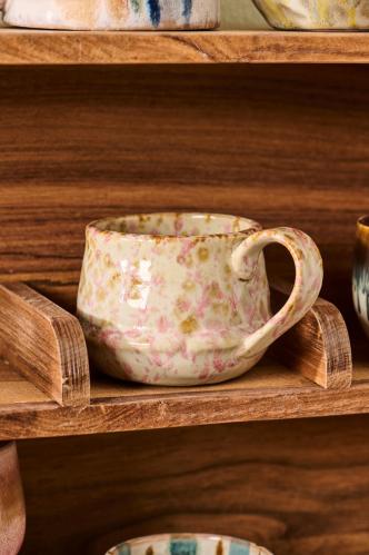 Mugg - kalmar - ljusrosa - 9 x 6,5 x 12,5 cm - www.frokenfraken.se