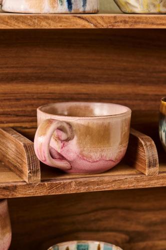 Mugg - trosa - ljusbrun - 8,7 x 6 x 12,5 cm - www.frokenfraken.se
