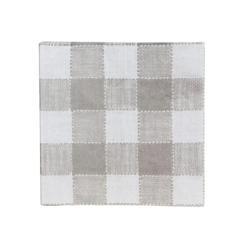 Pappersservett - Ida Ruta - Vit/Beige - L33 x B33 cm - www.frokenfraken.se