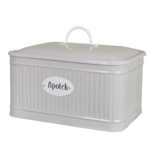 Plåtburk - Hugo Apotek - Beige - L27,5 x B20 x D20 cm - www.frokenfraken.se