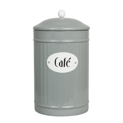 Plåtburk - Hugo Café - Grön - Ø11 x H25 cm - www.frokenfraken.se