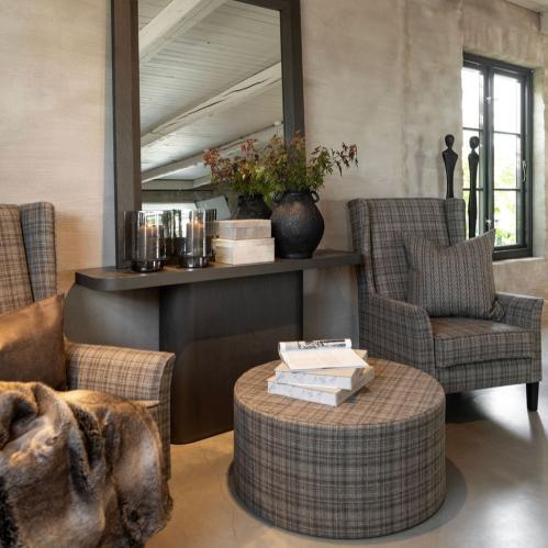 Pläd - Sibirian Wolf - Brun - Fuskpäls - 150 cm - www.frokenfraken.se