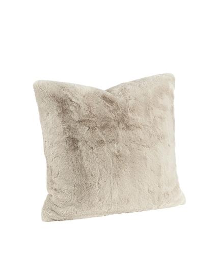 Kuddfodral - Celine - Cream - Fuskpäls - 60 x 60 cm - www.frokenfraken.se