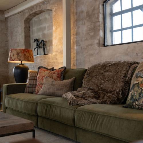 Pläd - Sibirian Wolf - Brun - Fuskpäls - 150 cm - www.frokenfraken.se