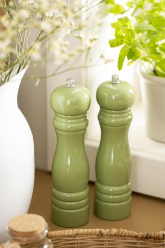 Salt & Pepparkvarn grön - 2-pack - Ø5,5 X 21,5 CM - www.frokenfraken.se