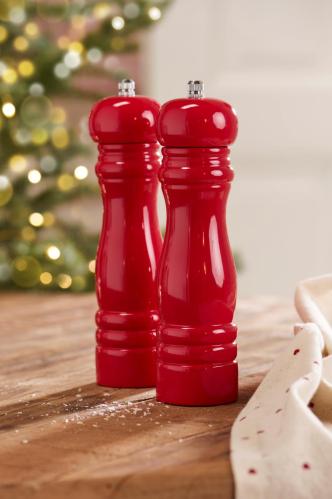 Salt & Pepparkvarn röd - 2-pack - Ø5,5 X 21,5 CM - www.frokenfraken.se