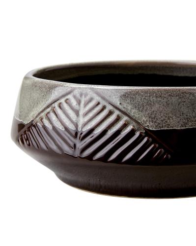 Skål - Ville Löv - Brun/elfenben - Ø16 x 6 cm - www.frokenfraken.se
