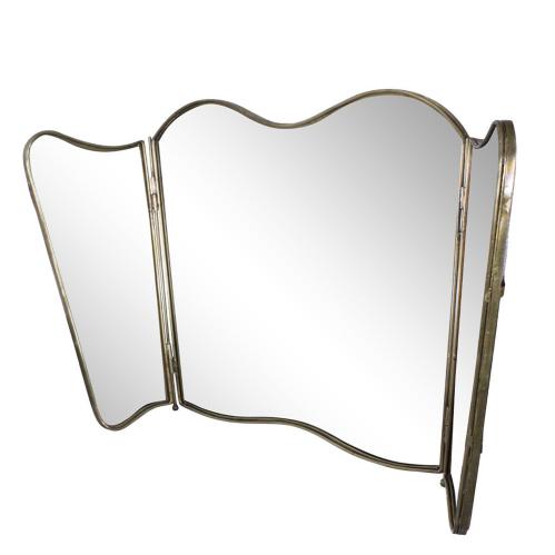 Spegel - Jonna - 3-delad - Antik Mässing - L90 x B50 cm - www.frokenfraken.se