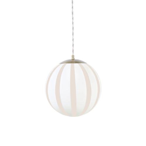 Taklampa - Alba - Opal - Liten - Vit/Beige - Ø21 x H23 cm - www.frokenfraken.se