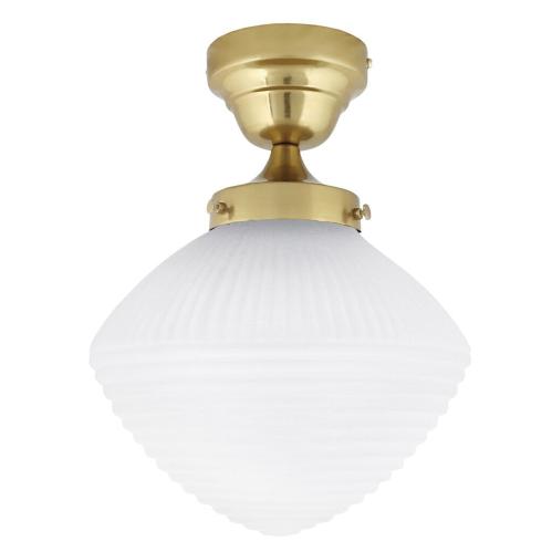 Taklampa - Alfred - Mässing, Vit - Ø24 x H37 cm - www.frokenfraken.se