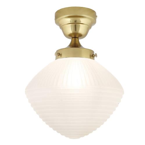 Taklampa - Alfred - Mässing, Vit - Ø24 x H37 cm - www.frokenfraken.se