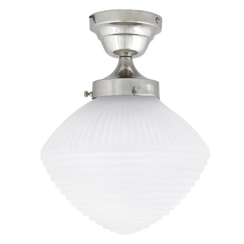 Taklampa - Alfred - Silver, Vit - Ø24 x H37 cm - www.frokenfraken.se