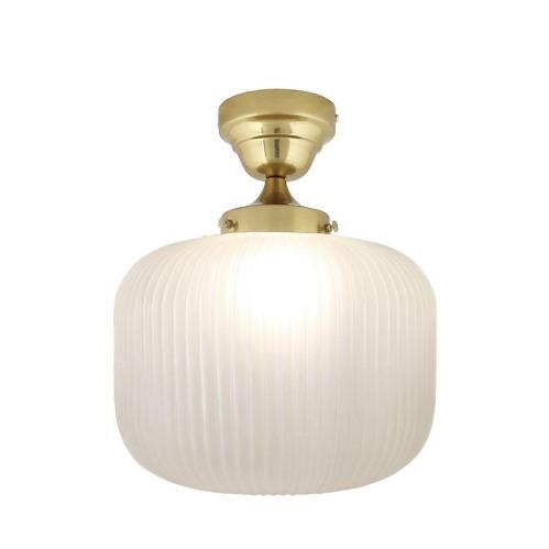Taklampa - Eli - Stor - Mässing, Vit - Ø32 x H38 cm - www.frokenfraken.se