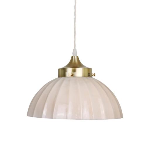 Taklampa Irma Opal - Beige - Ø30 x H20 cm - www.frokenfraken.se