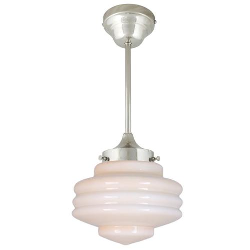 Taklampa m. Stång - Valter - Silver/Beige - Ø20 x H49 cm - www.frokenfraken.se