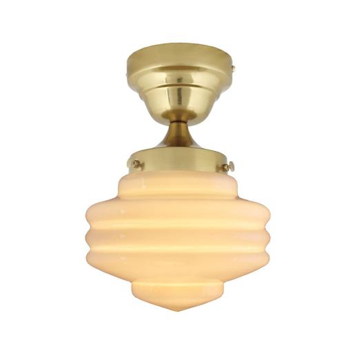 Taklampa - Valter - Mässing/Beige - Ø20 x H29 cm - www.frokenfraken.se