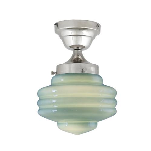 Taklampa - Valter - Silver/Grön - Ø20 x H29 cm - www.frokenfraken.se
