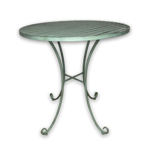 Trädgårdsbord - Grön Metall - 75 x 70 cm - www.frokenfraken.se