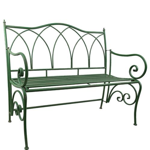 Trädgårdssoffa - Grön Metall - 117 x 98 x 58 cm - www.frokenfraken.se